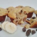 finished chocolate chip banana muffins