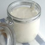 sourdough starter in a clear glass jar